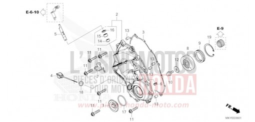 RIGHT CRANKCASE COVER (E-CLUTCH) CB650RACR de 2024